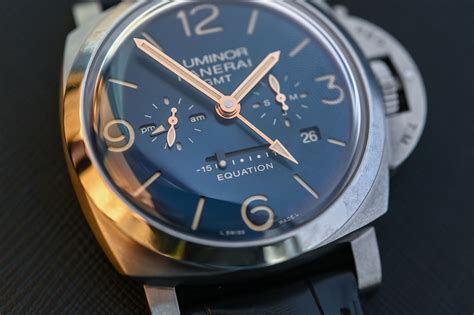 panerai equation of time blue|Luminor Equation of Time GMT Titanio .